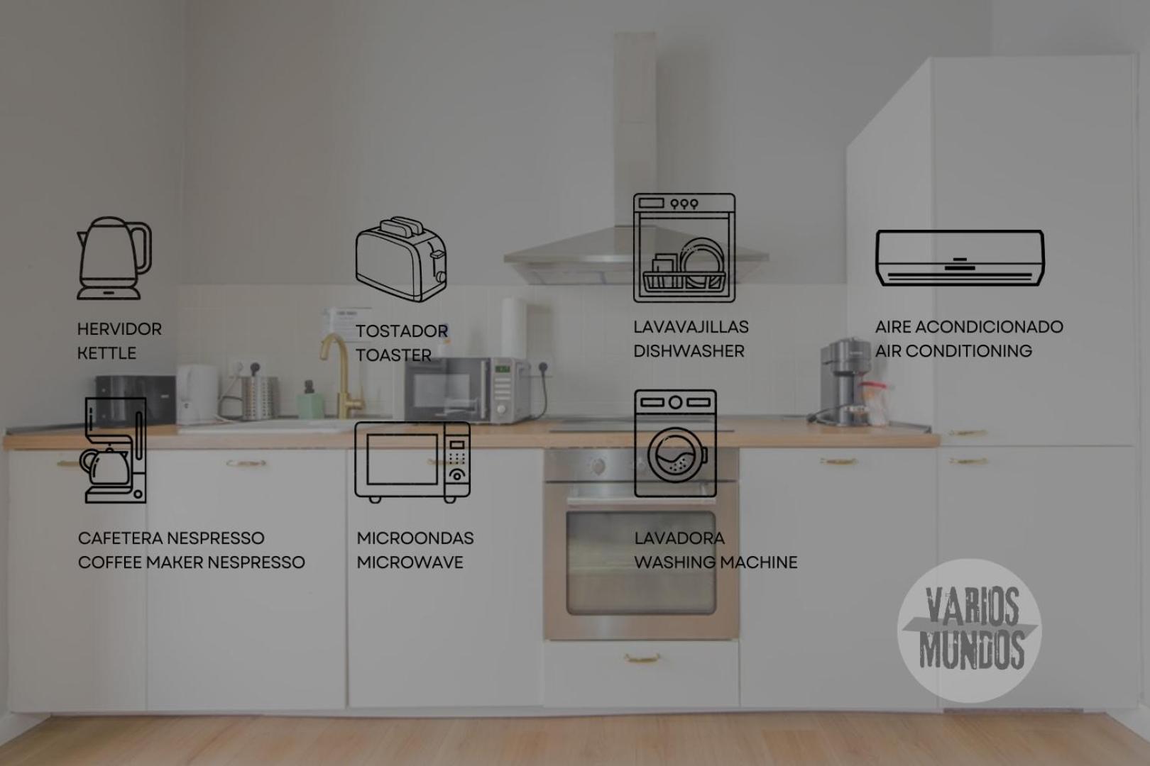 Modern Apt & Cool Interior Design A 20 Metros Del Retiro E1 مدريد المظهر الخارجي الصورة